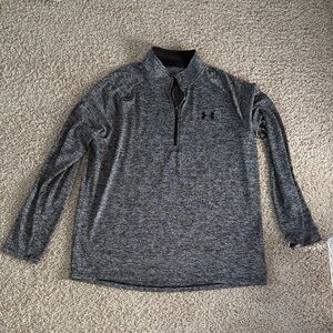 Under Armour Black and Gray Long Sleeve Pullover